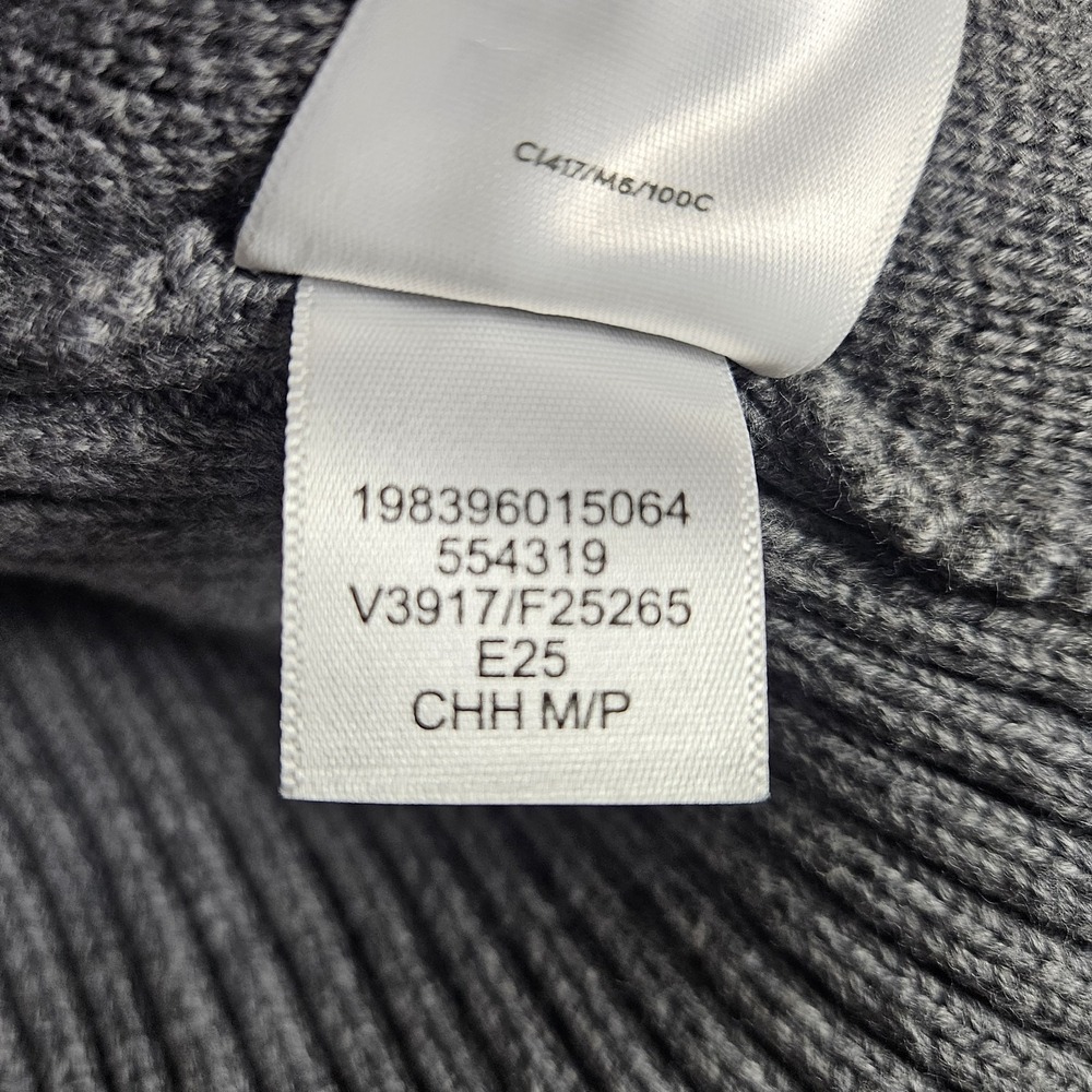 Lands End‎ Cardigan Blazer Ribbed Cotton Gray Petite M/P 10-12 - Picture 7 of 13